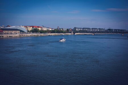 Boat landscape spring
