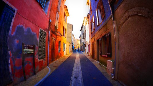 Village small street summer