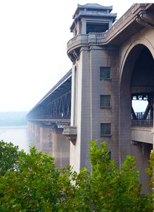 Wuhan bridge building photo