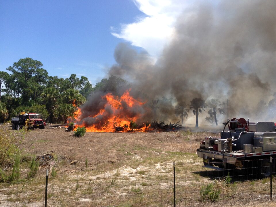 Equipment flame danger