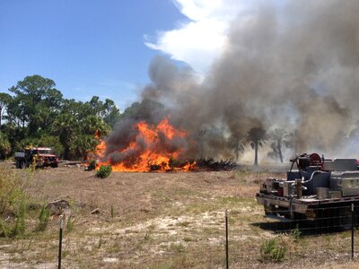 Equipment flame danger