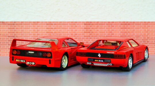 Red sports car toys photo