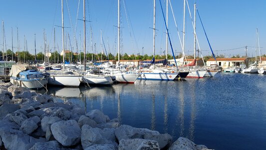 Blue sky water france