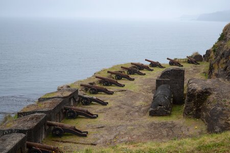 Strong fog shore photo