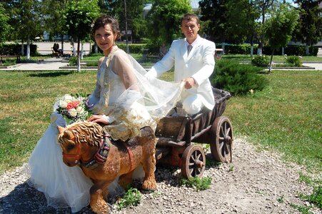 Stroll just married nature
