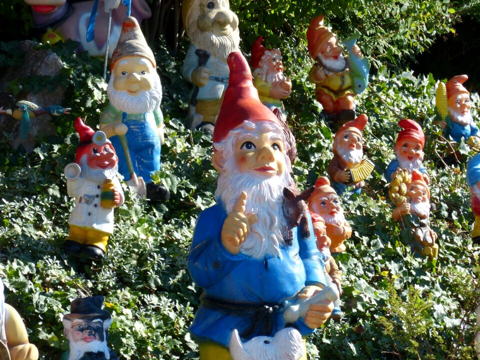 Funny gnome figure
