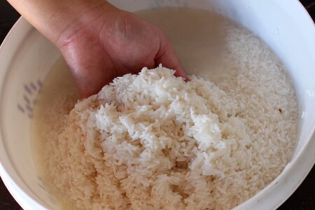 ข้าว แช่ข้าว น้ำซาวข้าว