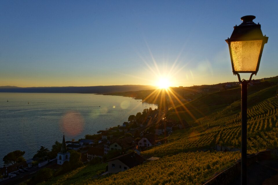 Sun lake switzerland
