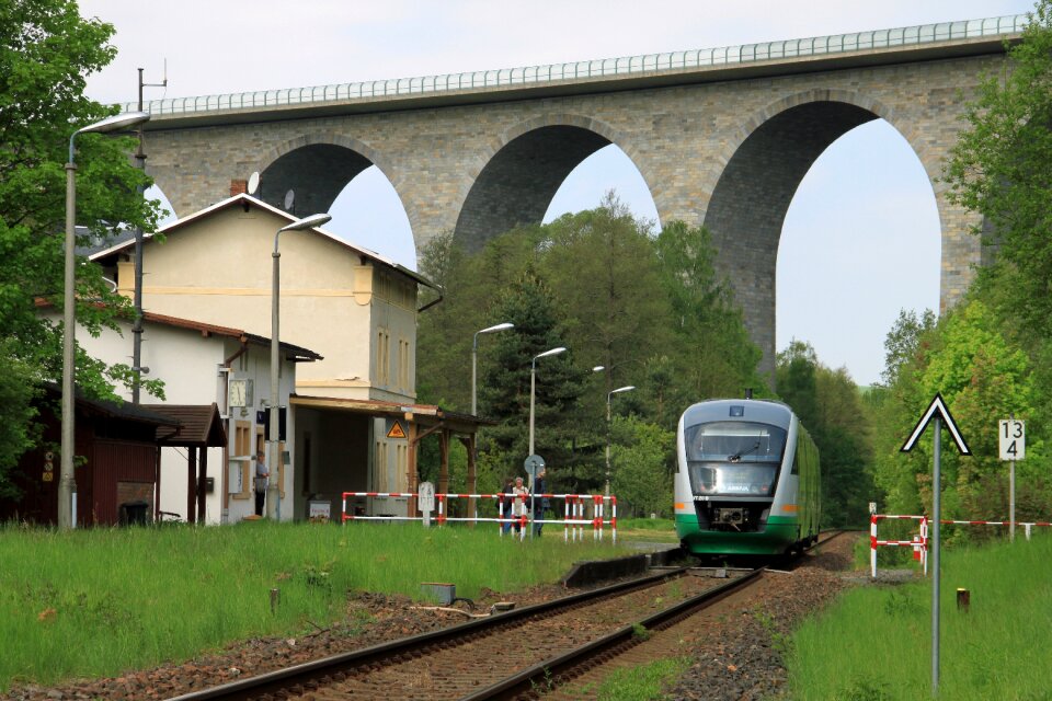 Gleise vogtlandbahn old railway station