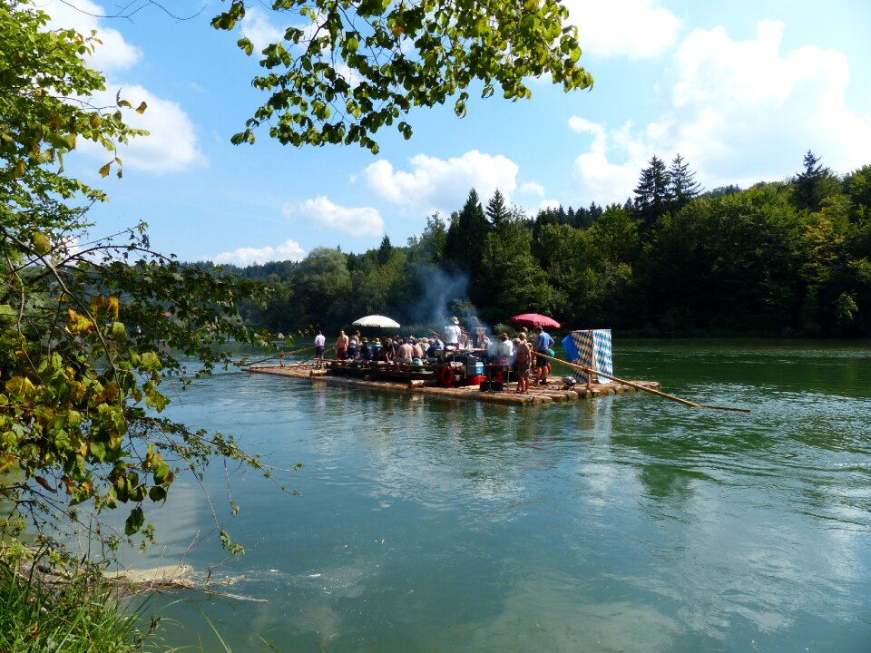 Water flow river landscape