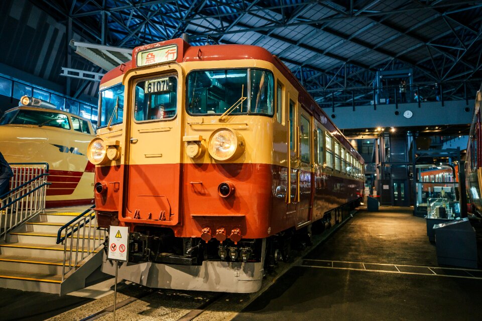 The tokyo railway museum train tram