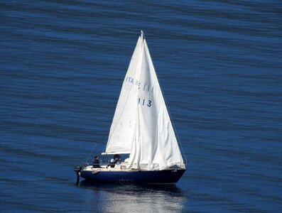 Lake boat sail boat photo