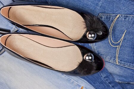 Ballet flats lakirovanie fur