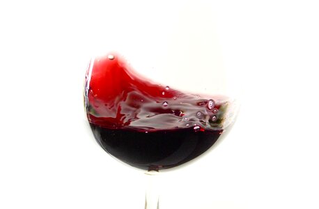 Spill over glass liquid