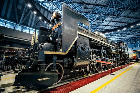 The tokyo railway museum train steam locomotive photo