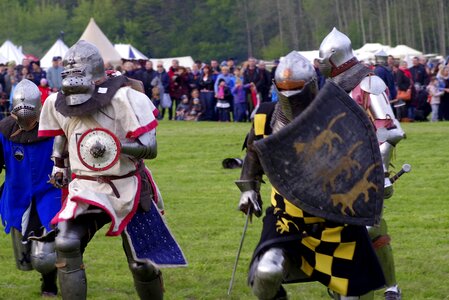 The middle ages battle of sword photo