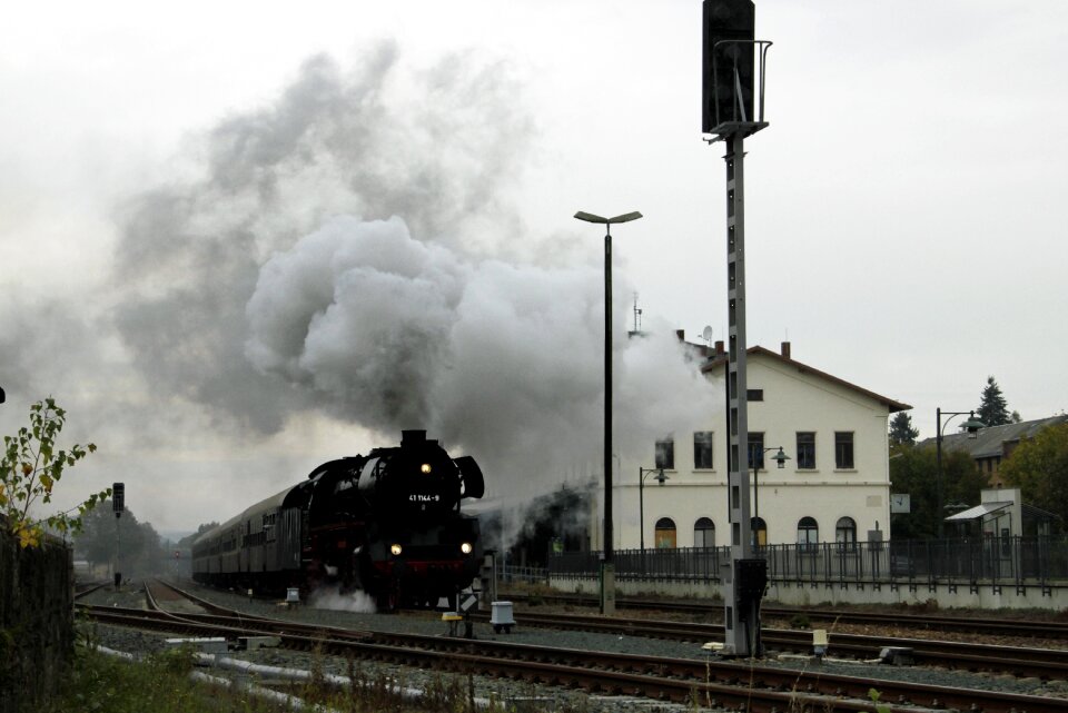Railway steam locomotive nostalgia