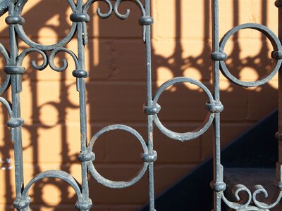 Metallic railing stairs