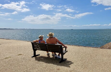 Sitting relationship happiness photo