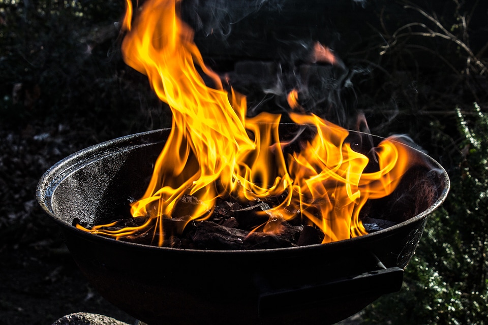 Barbecue hot burn
