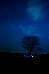 Night sky starry sky long exposure photo