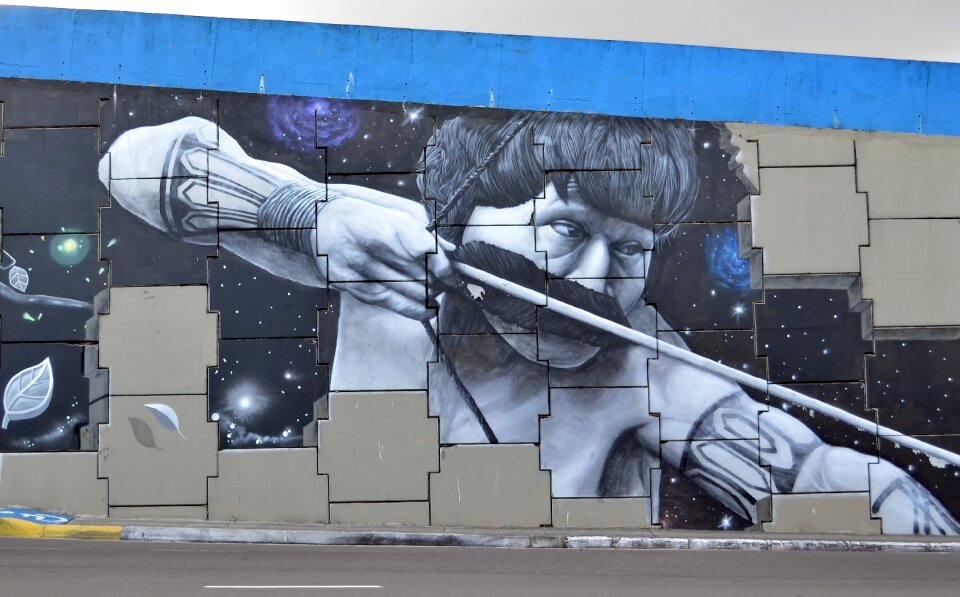 Amazon graffiti mural