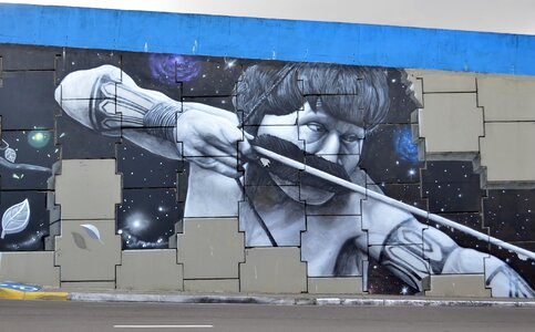 Amazon graffiti mural
