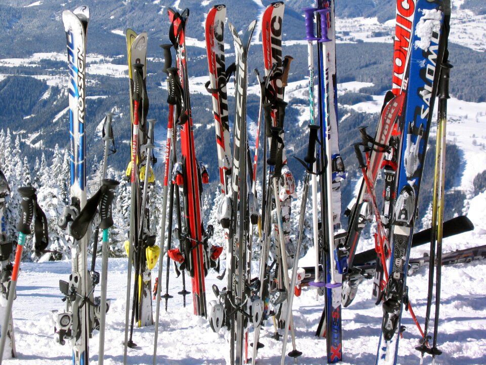 Winter ski winter sports
