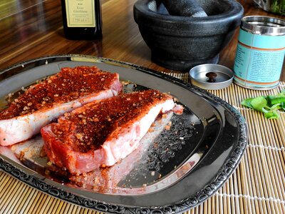 Eat food beef steak