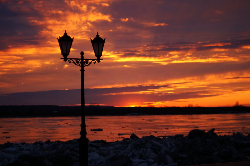 Lantern river sun