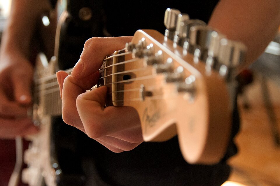 Hand close-up jazz
