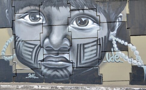 Street art urban art mural photo