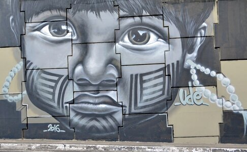 Street art urban art mural