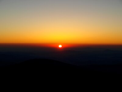 Contrast sunrise nature