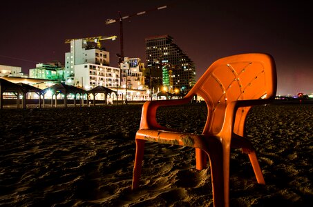 Beach chair sea relax