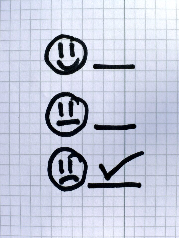 Survey questionnaire tick
