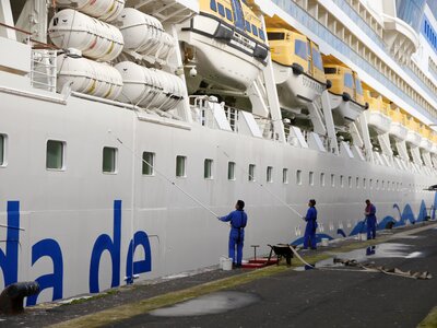 Cruise ship passenger ship clean
