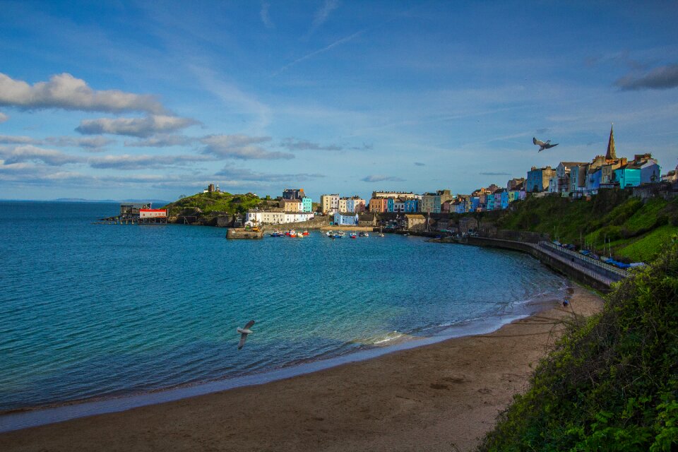 Ocean tenby england photo