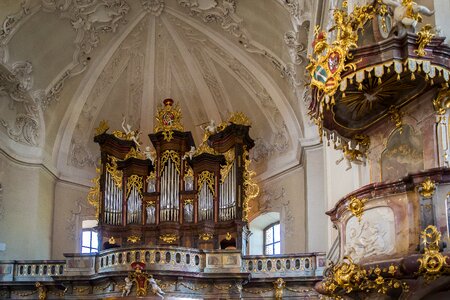 Baroque balthasar neumann organ photo