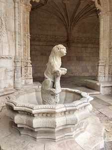 Lisbon lion statue photo