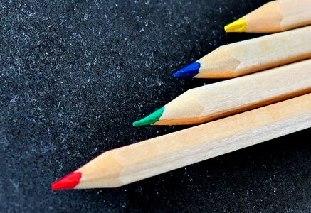 Pens colour pencils colorful