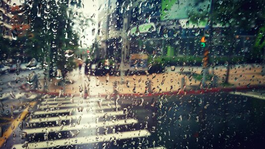 Rain walkway melancholy
