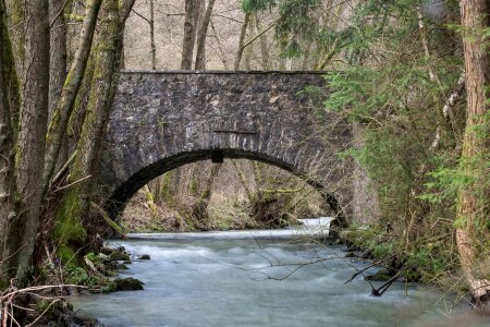 Landscape nature bridge brook