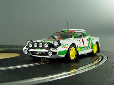 Slot car model car lancia delta