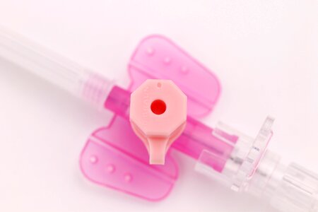 Infusion needle pink photo