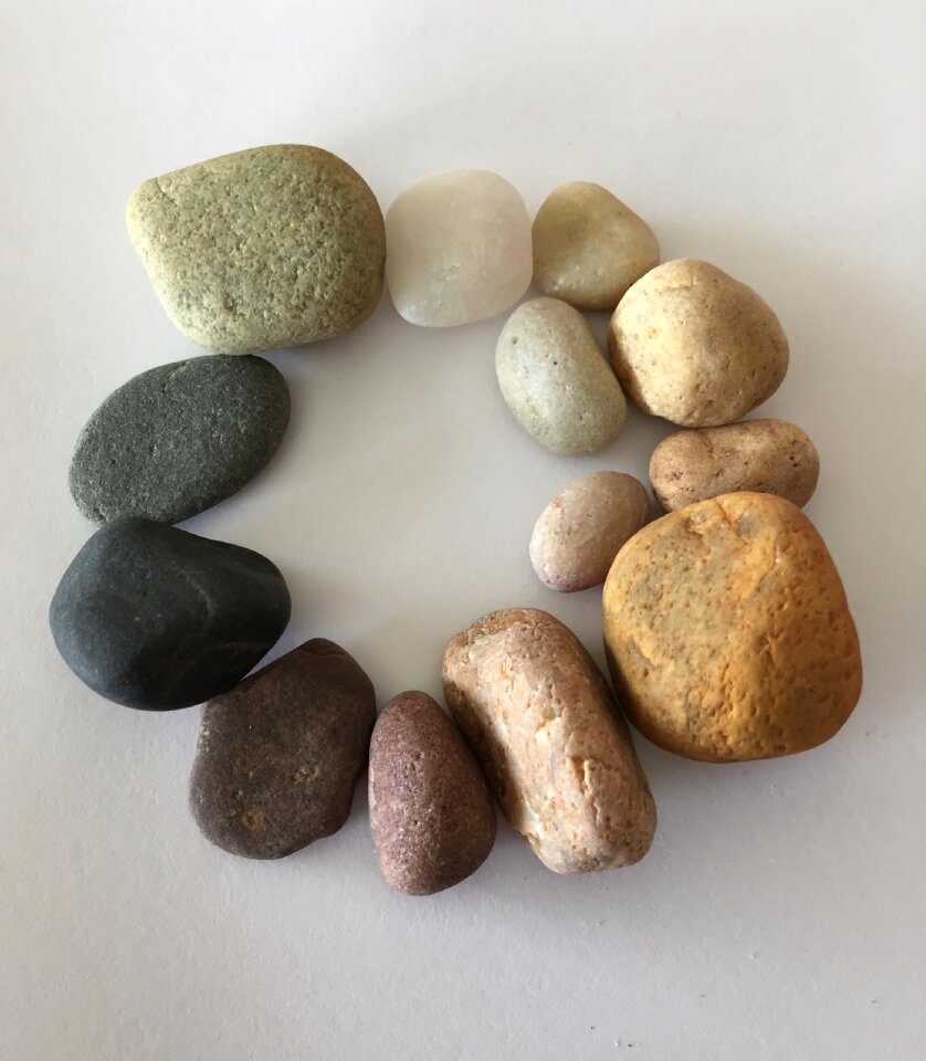 Colored beach circle