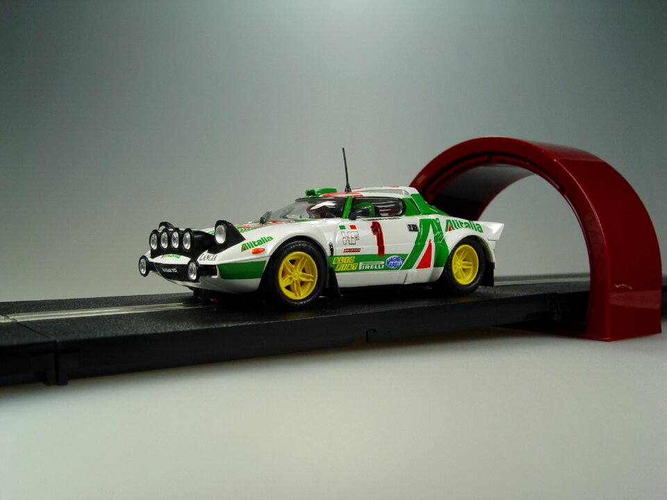 Slot car model car lancia delta