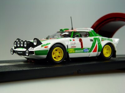 Slot car model car lancia delta