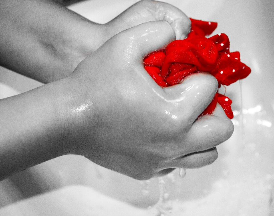 Water cleansed wash
