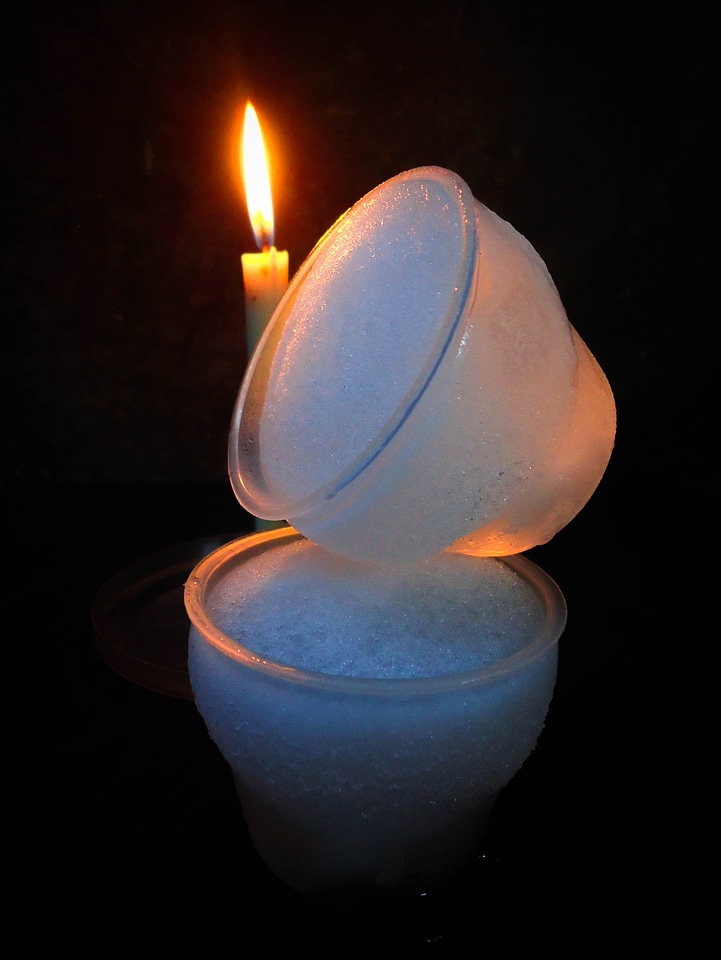 Light glass frozen